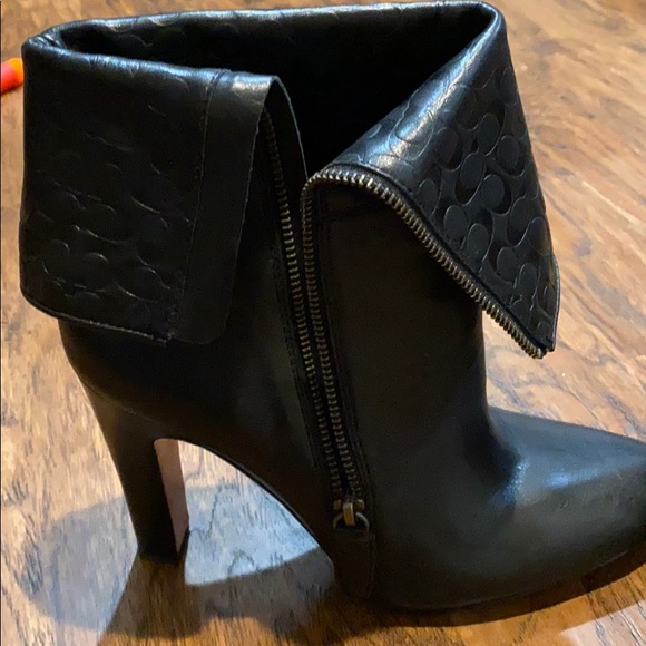 Coach 4in booties. Super cute for winter + fall - Picture 6 of 9